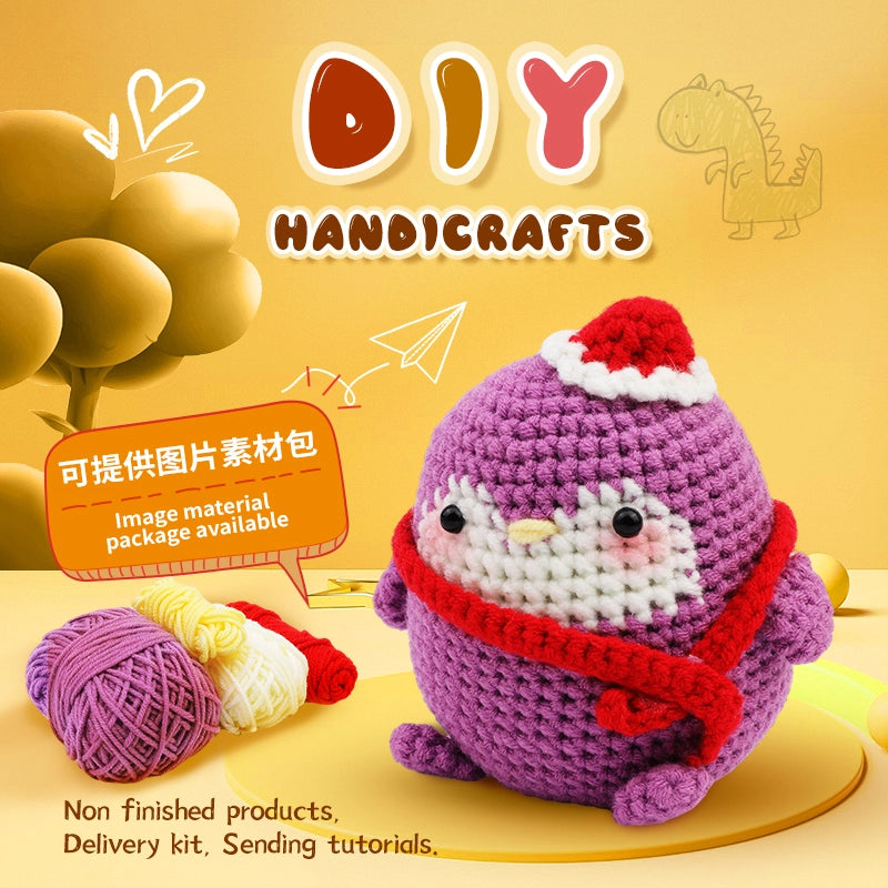 Lavender the Penguin Crochet Kit